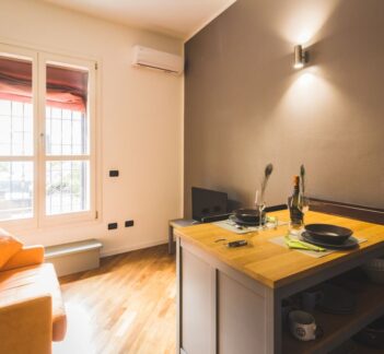 Cocina pequeña con isla