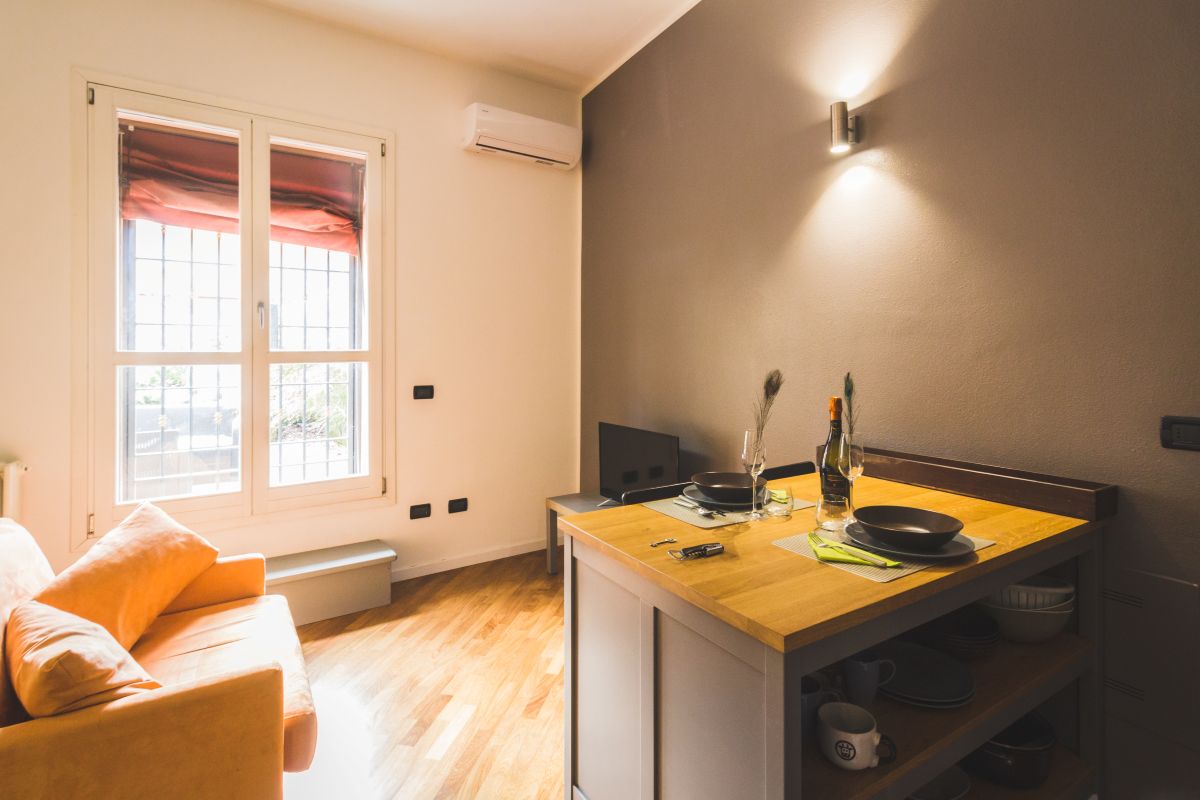 Cocina pequeña con isla